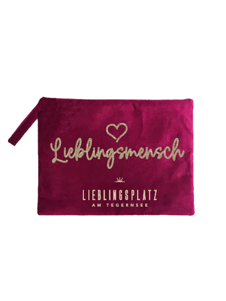 Samttasche "Lieblingsmensch"