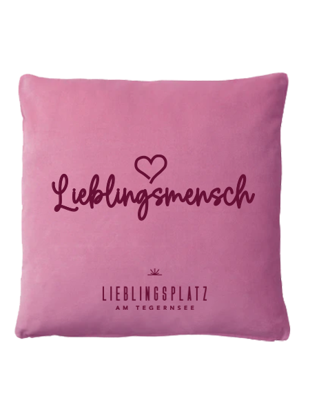 Samtkissen "Lieblingsmensch"