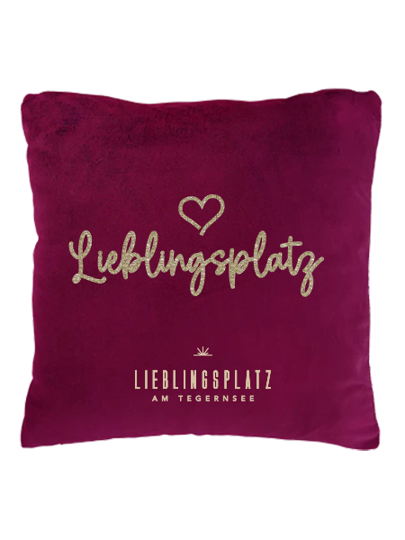 Samtkissen "Lieblingsplatz"