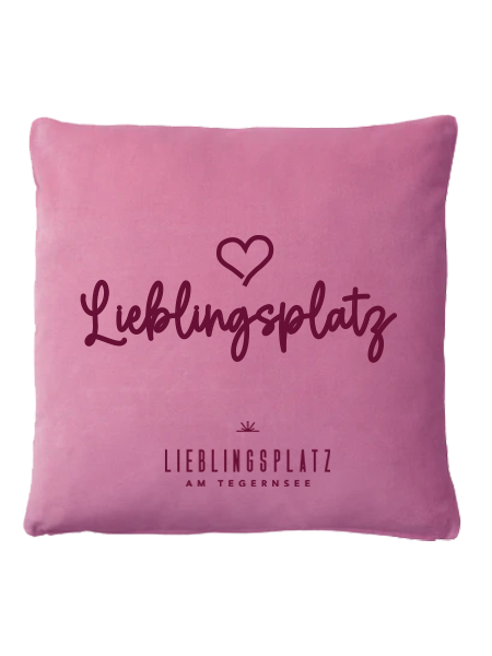 Samtkissen "Lieblingsplatz"