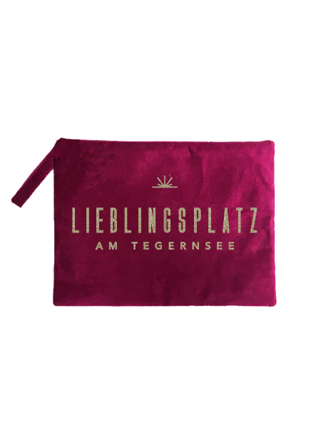 Samttasche "Lieblingsplatz am Tegernsee"