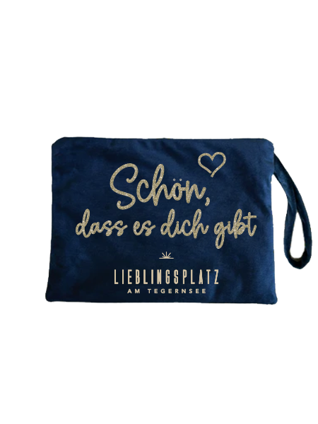 Samttasche "Schön, dass es dich gibt"