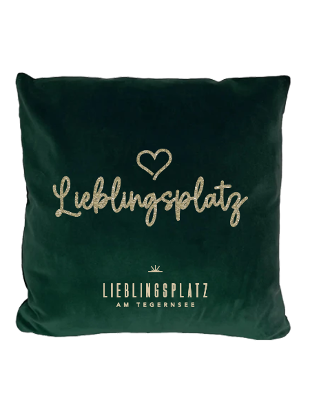 Samtkissen "Lieblingsplatz"