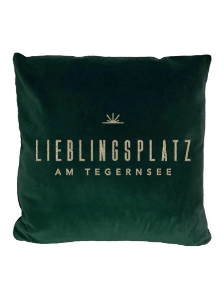 Samtkissen Lieblingsplatz