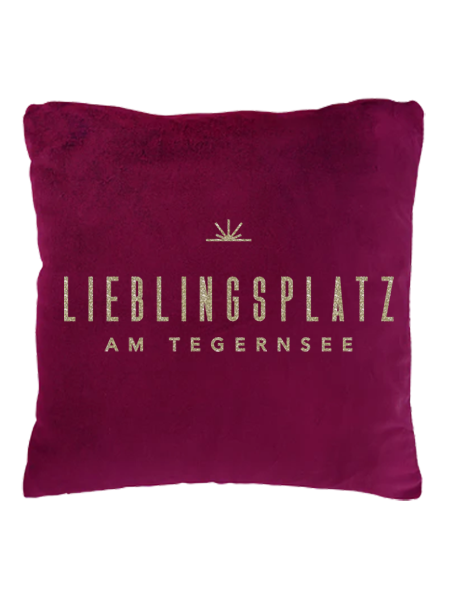 Samtkissen Lieblingsplatz