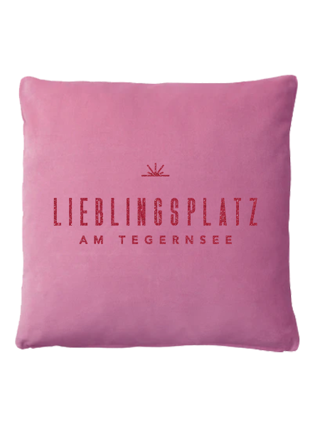 Samtkissen Lieblingsplatz