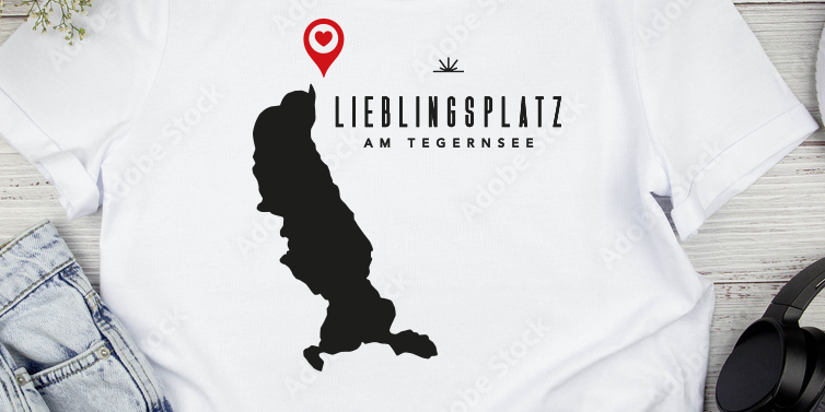 T-Shirt "Lieblingsplatz am Tegernsee"
